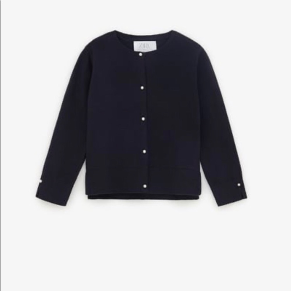 ✨ZARA girl's pearl cardigan✨